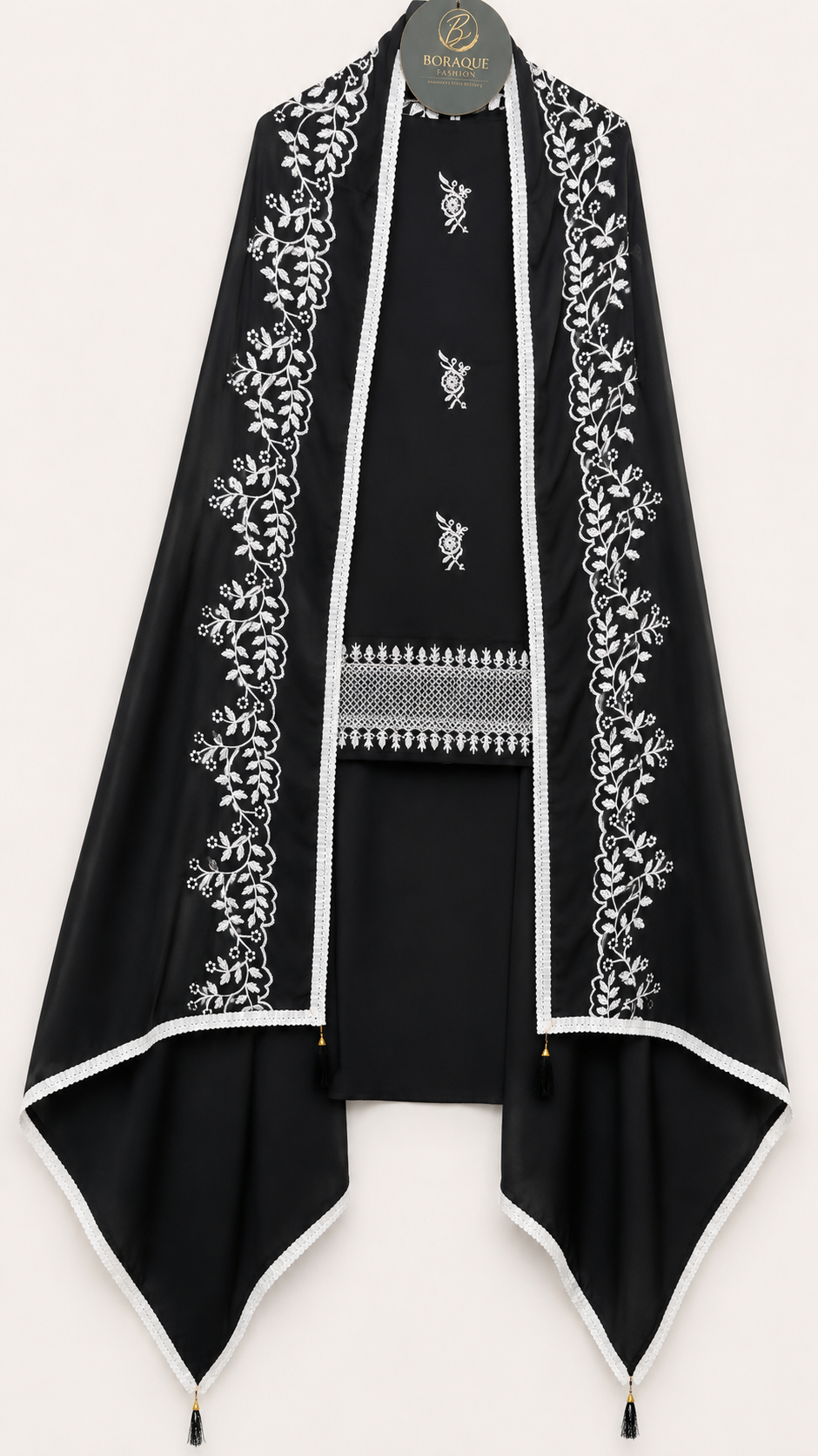 Black Embroided suit